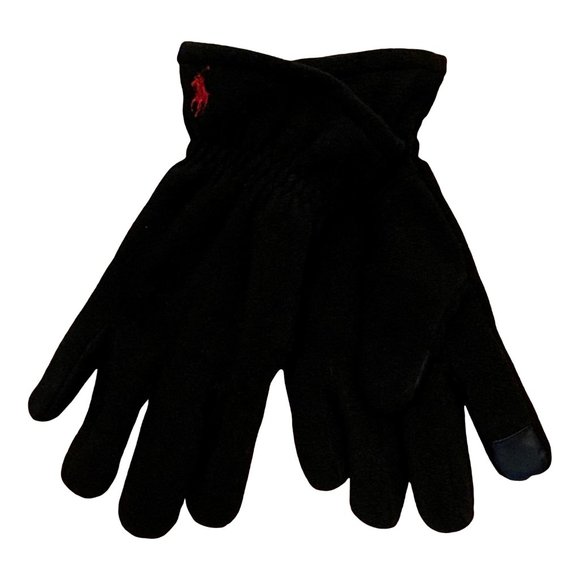 Polo Ralph Lauren Men's Fleece Gloves Touch Screen - Picture 1 of 1